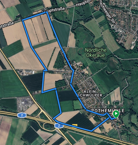 Verlauf 5,9km Strecke