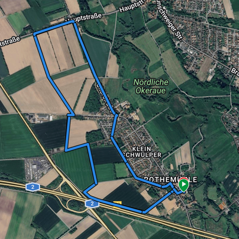 Verlauf 11,5km Strecke